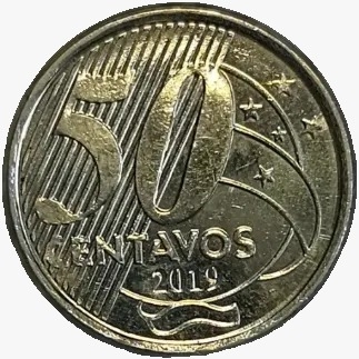 50 centavos real - Brasil - 2019 - comprar online