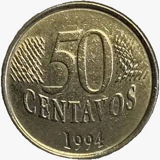 50 centavos real - Brasil - 1994 - comprar online