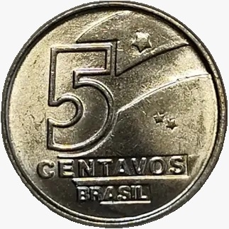 5 centavos de cruzado novo - Brasil - 1989 - Ref V406 - comprar online