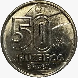 50 cruzeiro - Brasil - 1992 - Ref V422 - comprar online