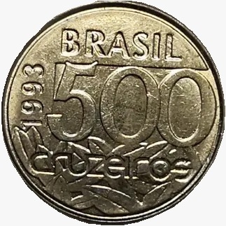 500 cruzeiros - Brasil - 1993 - Ref V426 - comprar online