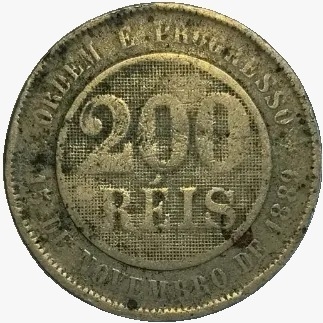200 reis - Brasil - 1897 - REF V050 - comprar online