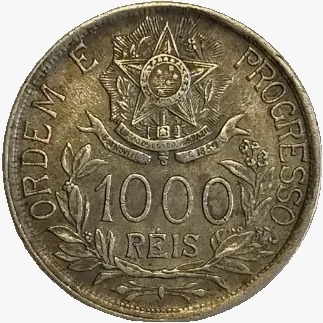 1000 reis - Brasil - 1913 - REF P703 - comprar online