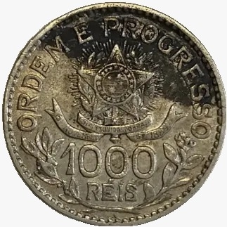 1000 reis - Brasil - 1913 - REF P707 - comprar online