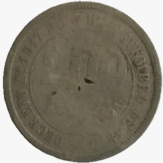 200 reis - Brasil - 1877 - REF V020 - comprar online