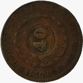 80 reis - Brasil - 1832 R - REF C755 - comprar online