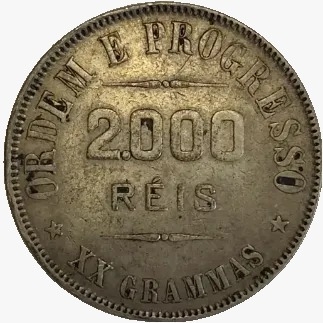 2000 reis - Brasil - 1911 - REF P699 - comprar online