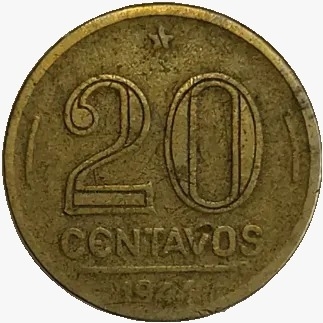20 centavos de cruzeiro - Brasil - 1944- REF:186 - comprar online