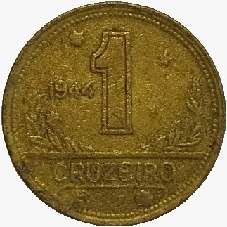 1 cruzeiro - Brasil - 1944- REF:226 - comprar online