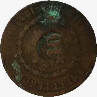 80 reis - Brasil - 1832 R - REF C755 - comprar online