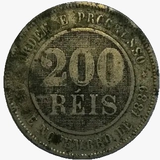 200 reis - Brasil - 1896 - REF V049 - comprar online