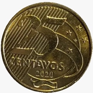 25 Centavos de Real - Brasil - 2020 - FC - comprar online