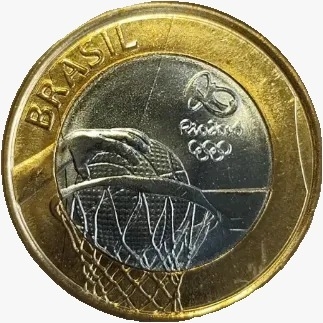 1 Real FC - 2015 - Comemorativa Olimpíadas Rio 2016 Basquete - comprar online