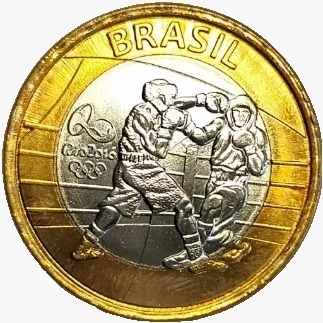 1 Real FC - 2015 - Comemorativa Olimpíadas Rio 2016 Boxe - comprar online