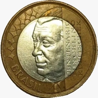 1 real - Brasil - 2002 Comemorativa do centenário de Juscelino Kubitschek - comprar online