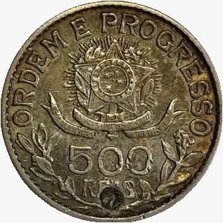500 reis - Brasil - 1913 - REF P706 - comprar online