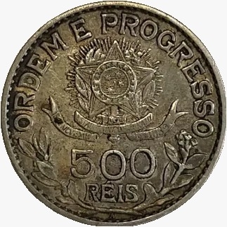 500 reis - Brasil - 1913 - REF P706 - comprar online