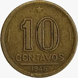 10 centavos de cruzeiro - Brasil - 1946- REF:182 - comprar online