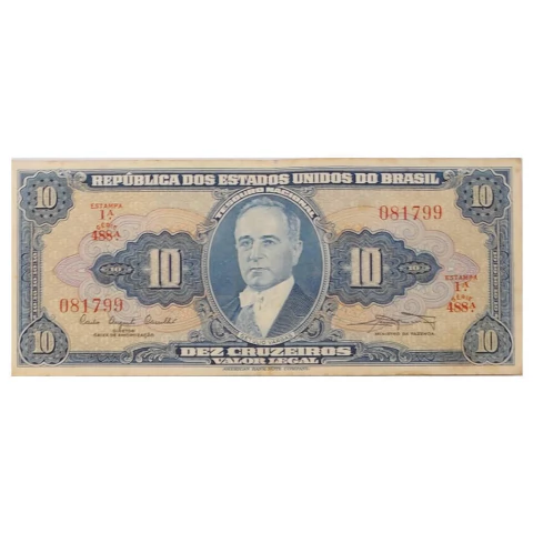 10 Cruzeiros - Brasil - 1961 Ref 019 - comprar online