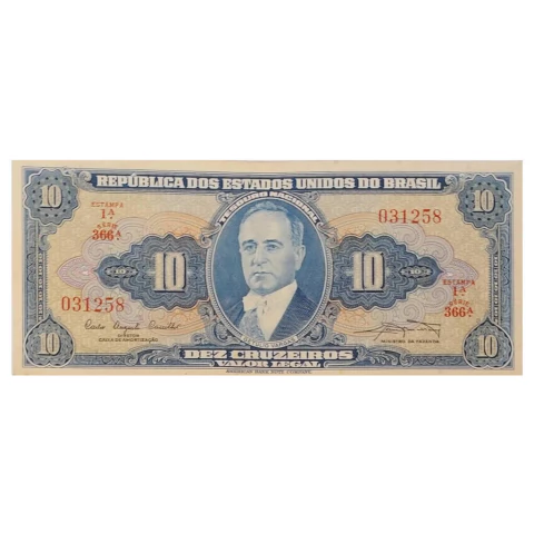 10 Cruzeiros - Brasil - 1961 Ref 019 - comprar online