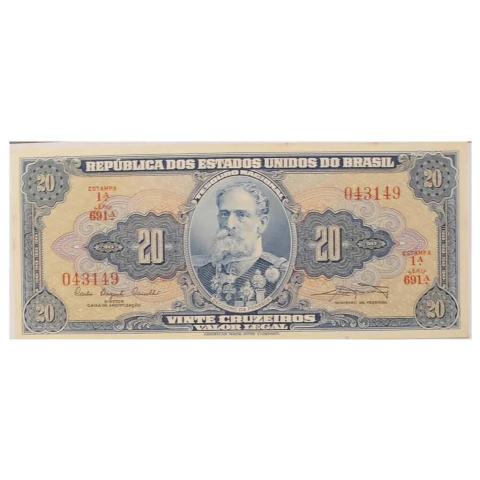 20 Cruzeiros - Brasil - 1961 Ref 022