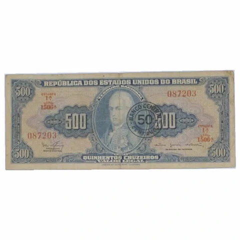 50 centavos de Cruzeiro Novo - Brasil - 1967 Ref 119