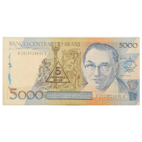 5 Cruzados Novos - Brasil - 1989 Ref 200