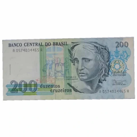 200 Cruzeiros - Brasil - 1990 Ref 215