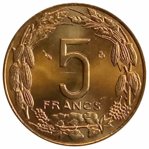 5 francos - Africa Central - 2003