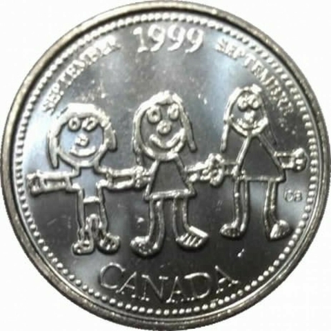 25 Cêntimos - Canadá - 1999 - Canadá através do olho de uma criança