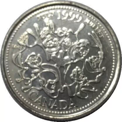25 Cêntimos - Canadá - julho de 1999 - Uma nação de pessoas