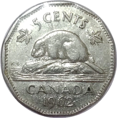 5 centimos - Canadá - 1962