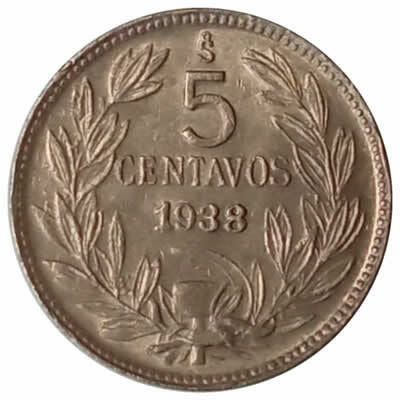 5 centavos - Chile - 1938