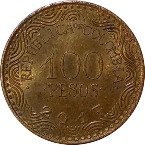 100 pesos - Colombia - 2017