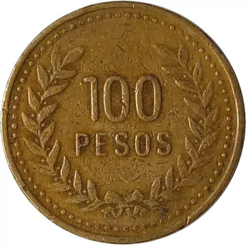 100 pesos - Colombia - 1993