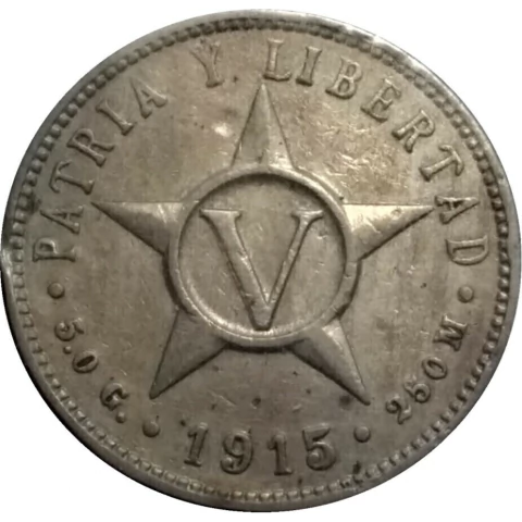 5 centavos - Cuba - 1915