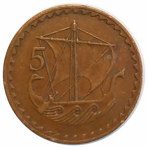 5 mils - chipre - 1963