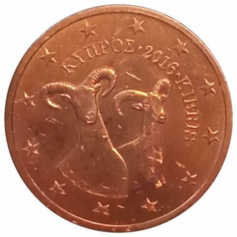 2 cêntimos de euro - Chipre - 2016 - fc