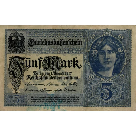 5 Mark - Alemanha - 1917 - comprar online