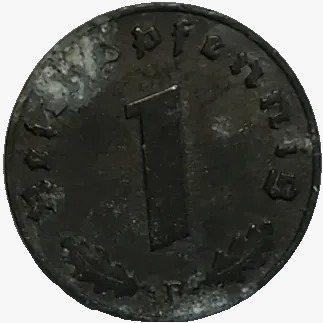 1 reichspfennig - Alemanha 3º Reich - 1943 B - comprar online