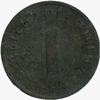 1 reichspfennig - Alemanha 3º Reich - 1944 D - comprar online