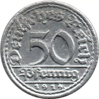 50 pfennig - Alemanha - 1919 J