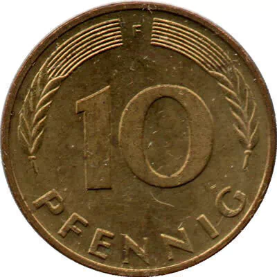 10 pfennig - Alemanha - 1988 F