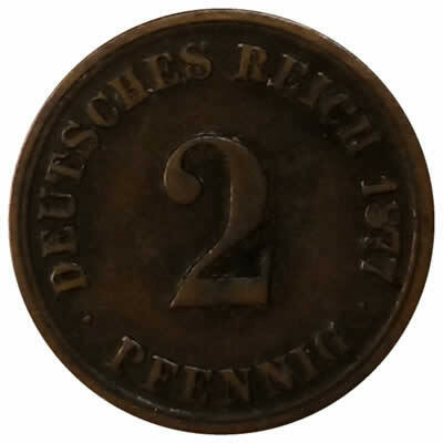 2 pfennig - Alemanha - 1877 A