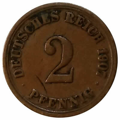 2 pfennig - Alemanha - 1907 A