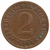 2 reichspfennig - Alemanha - 1924 J