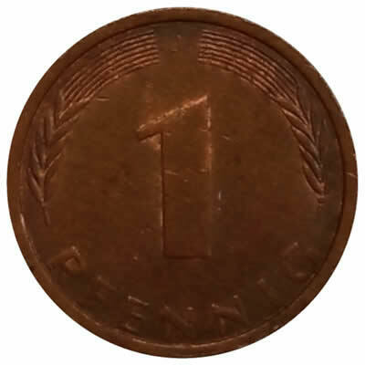 1 pfennig - Alemanha - 1971 J