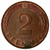 2 pfennig - Alemanha - 1982 D