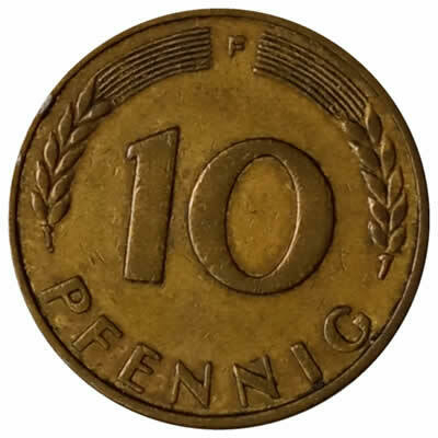 10 pfennig - Alemanha - 1949 F