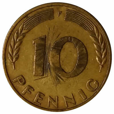 10 pfennig - Alemanha - 1972 F
